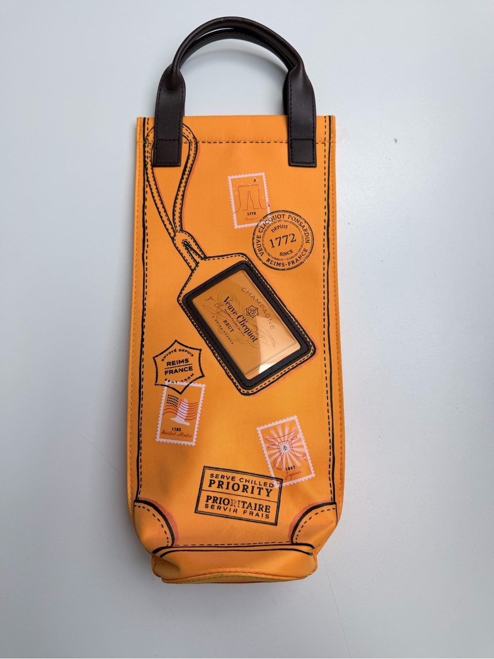 Veuve Clicquot Yellow Champagne Bottle Gift Bag